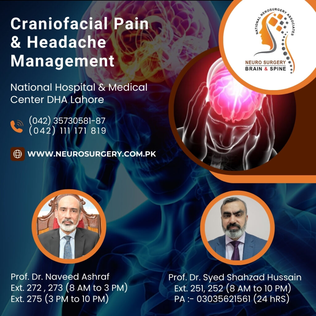 Craniofacial Pain and headache management - best neurosurgeon in lahore pakistan