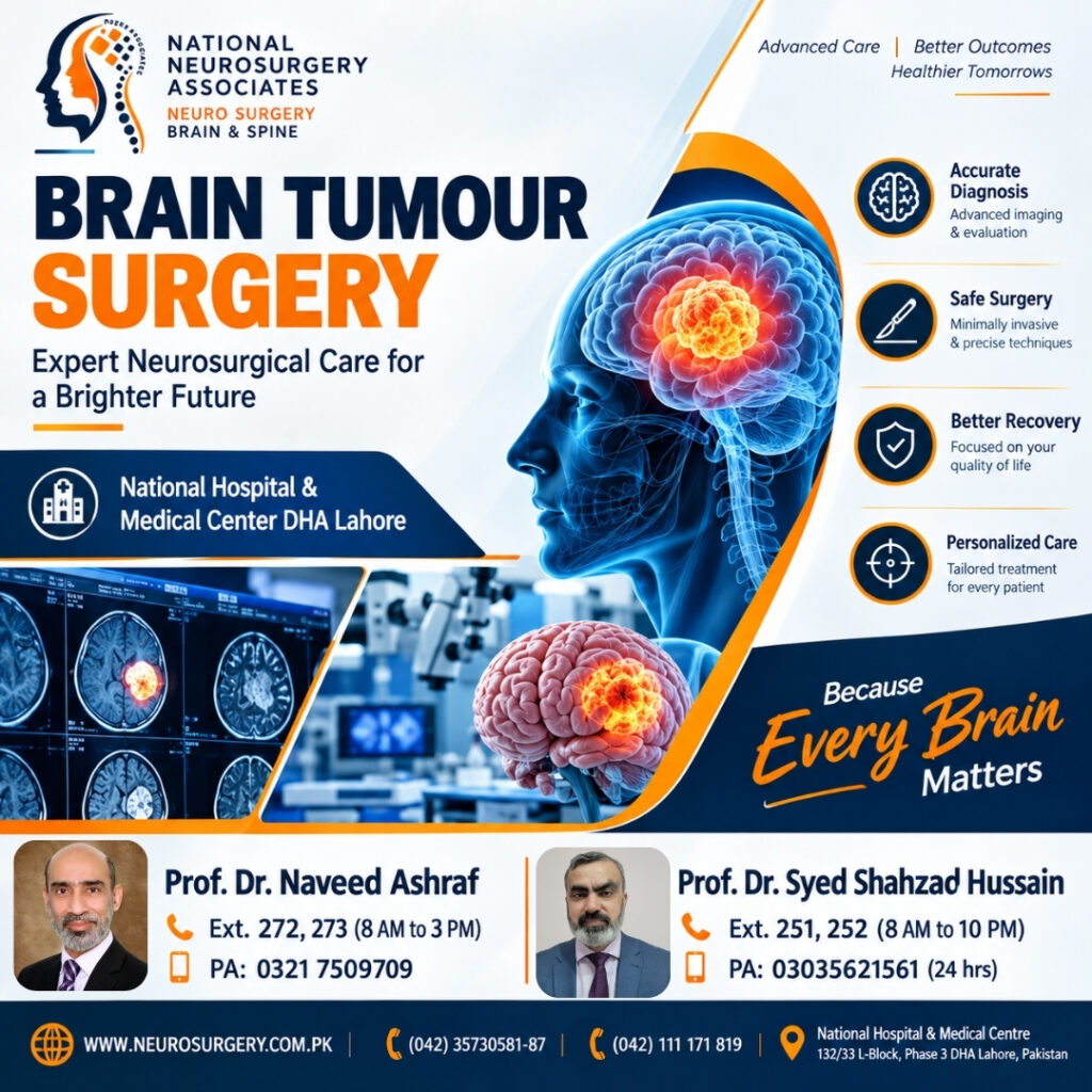 brain tumour surgery - best neurosurgeon in dha lahore