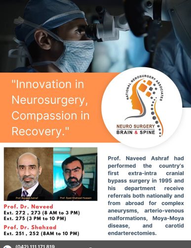 best neurosurgeon Lahore Pakistan - National Hospital DHA Lahore Pakistan